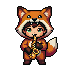 Fox Costume Saxophonist