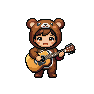 Bear Costume Guitarist
