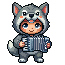 Wolf Costume Accordion